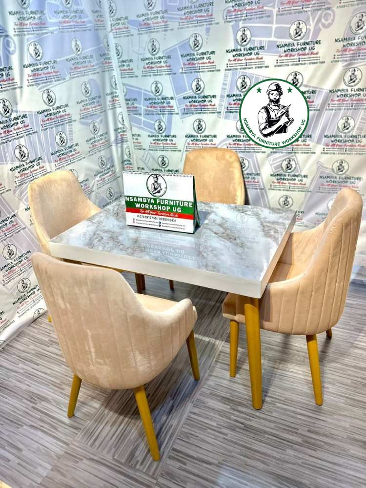 4 Seater Marble Dining Table