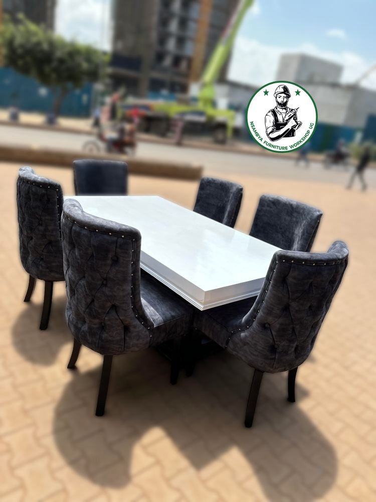 6-Seater Tufted Dinning Table