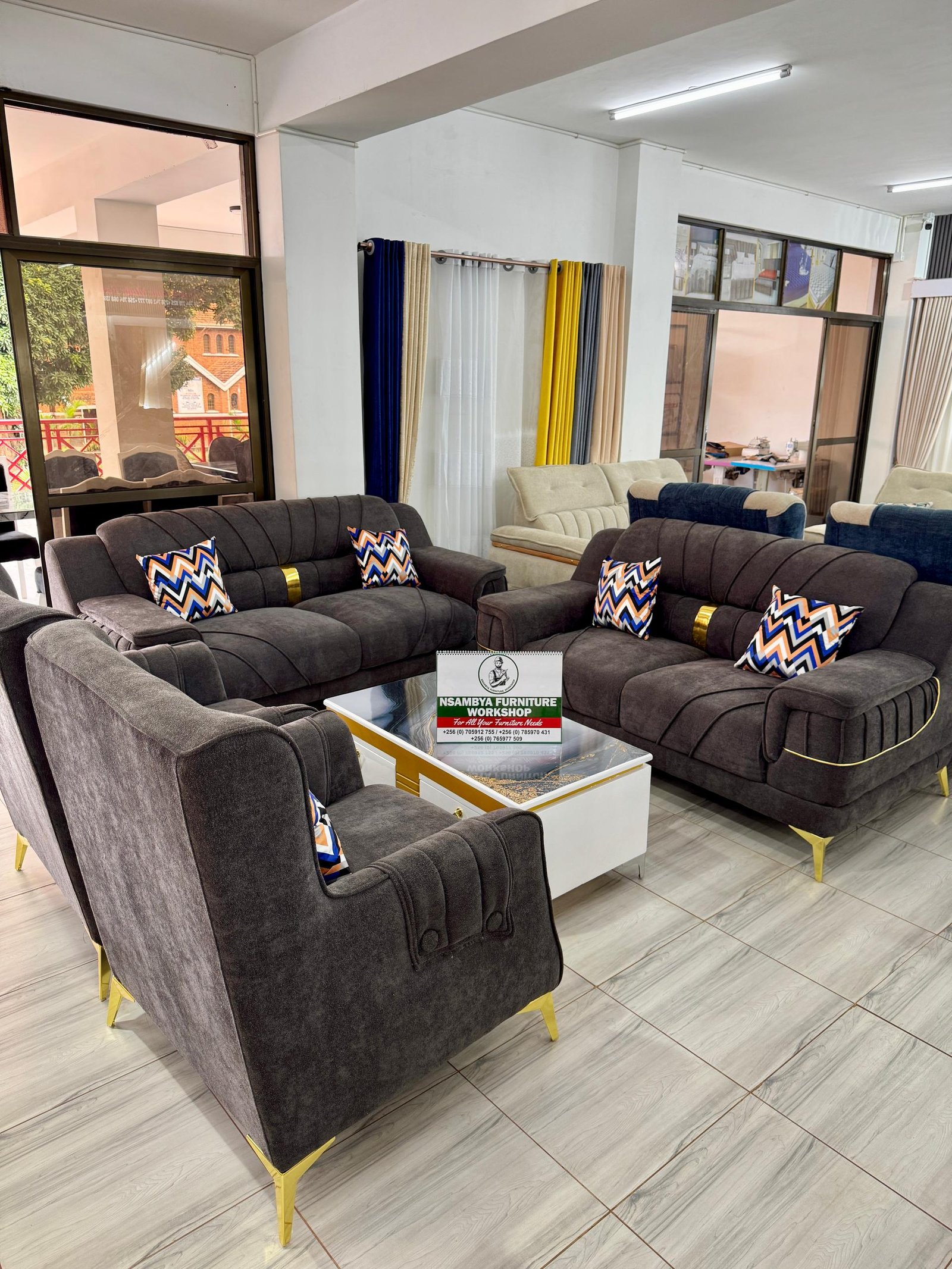 8 seater moderno plush sofaset