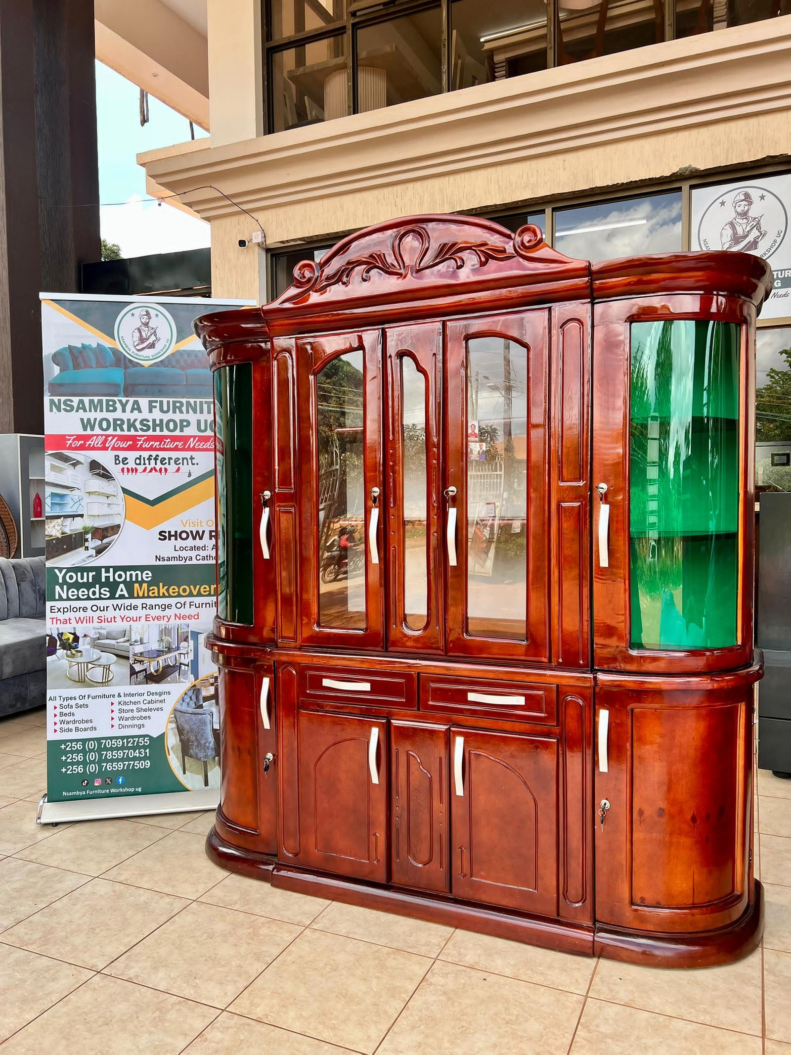 Mahogany Cup Board