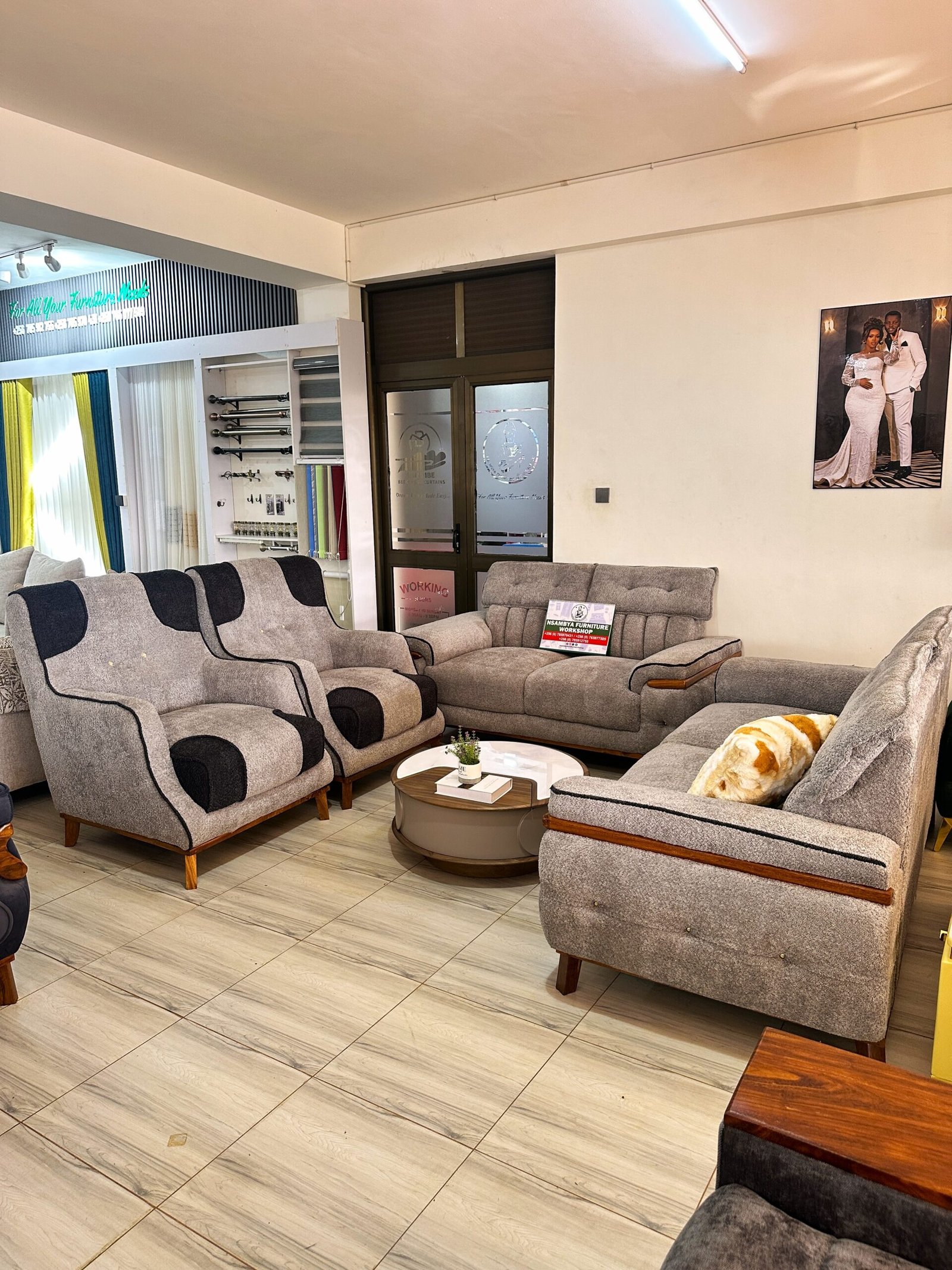 Urban Contrast 7-Seater Sofa Set