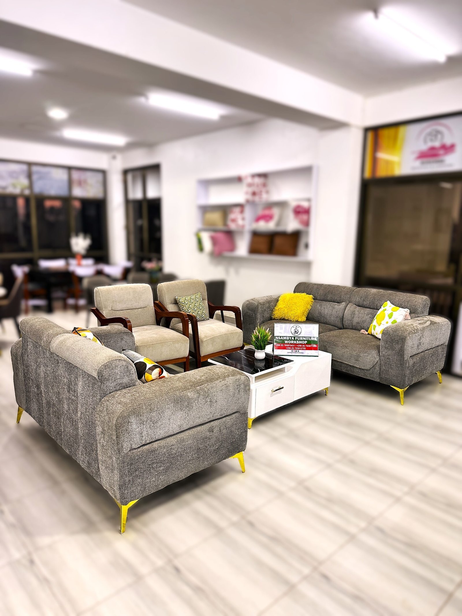 Nordic Serenity 7-Seater Sofa Set