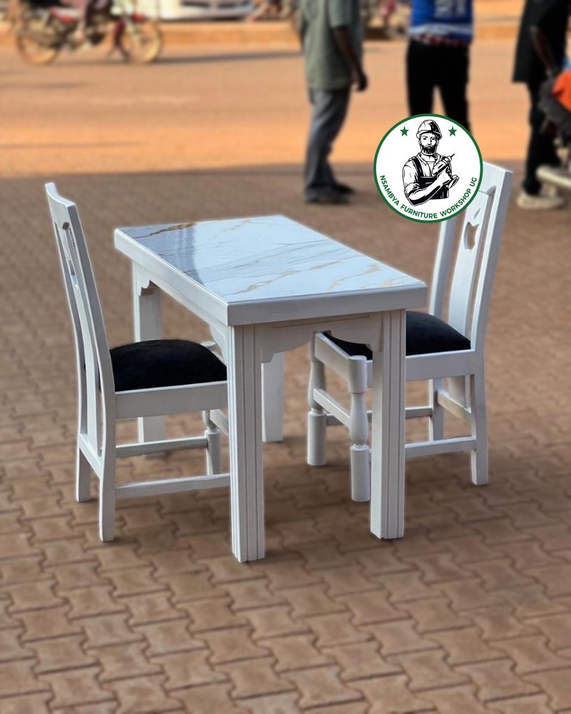 2 Seater Marble Top Dinning Table