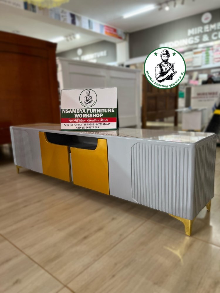 6FT Tv Stand Marble Top