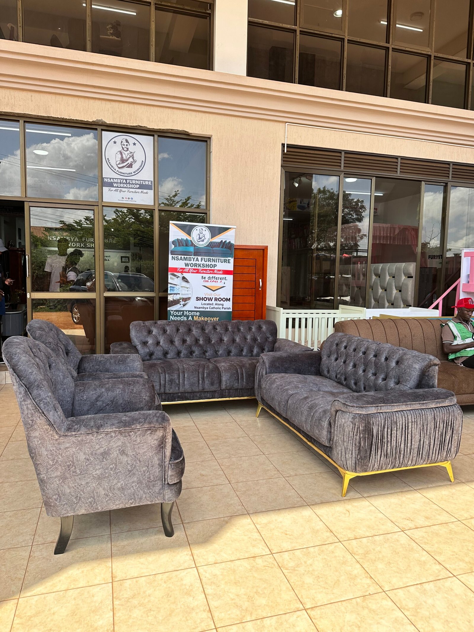 The Majestic Tufted Sofa Set