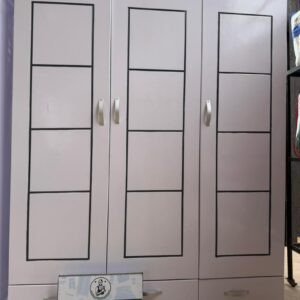 Classic White 3-Door Panel Wardrobe